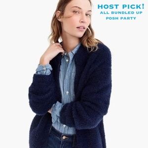 NWT J Crew Point Sur Fuzzy Jacket